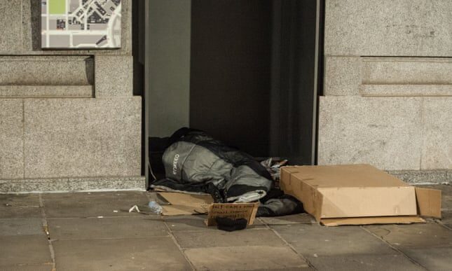 Click to enlarge Homeless in London