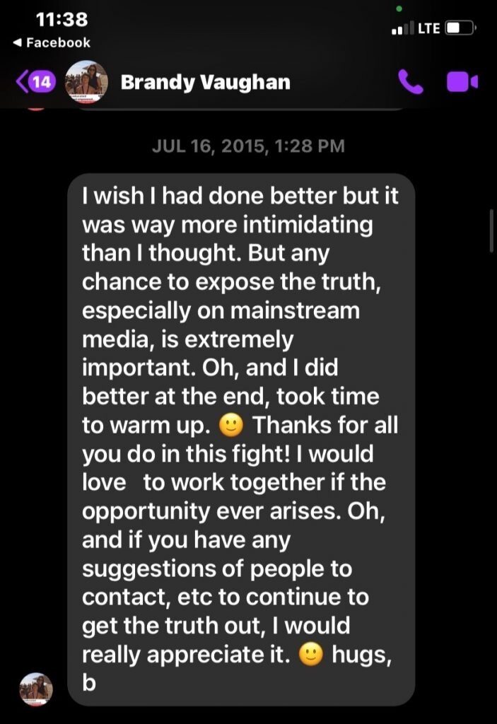 Click to enlarge Vaughan text message