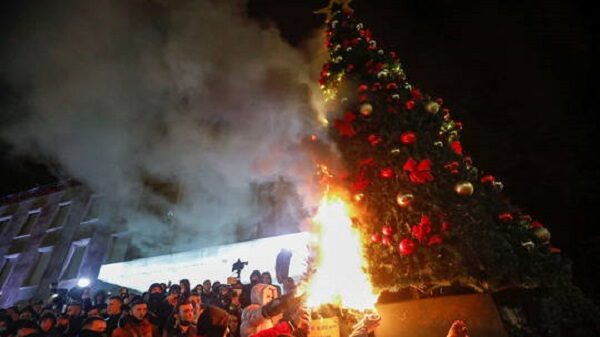 Click to enlarge Albania protest