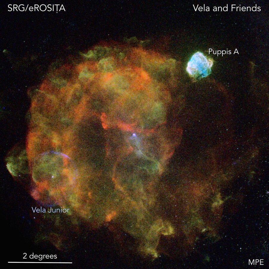Click to enlarge vela supernova remnant
