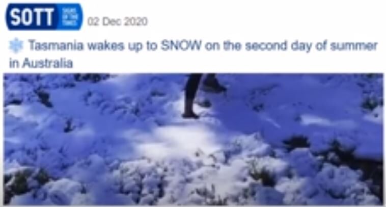 Tasmania snow