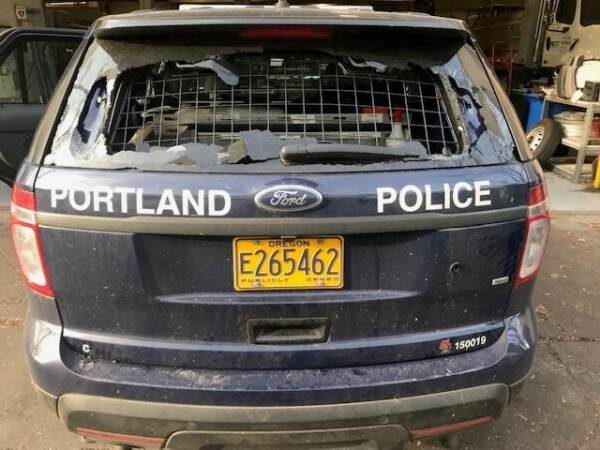 damage cruiser RHAZ red house portland riots