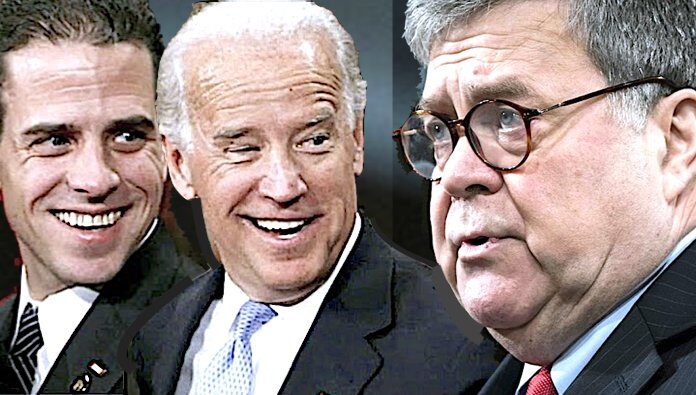 Click to enlarge Hunter/Joe Biden/AG Bill Barr