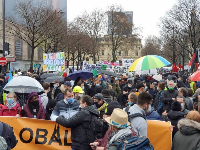 France protest December 2020