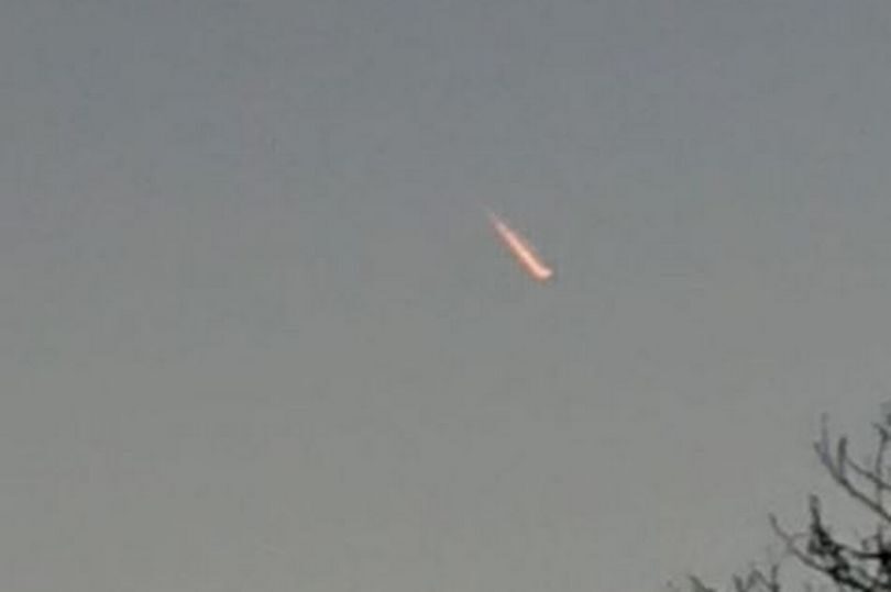 Fireball over Morecambe, England