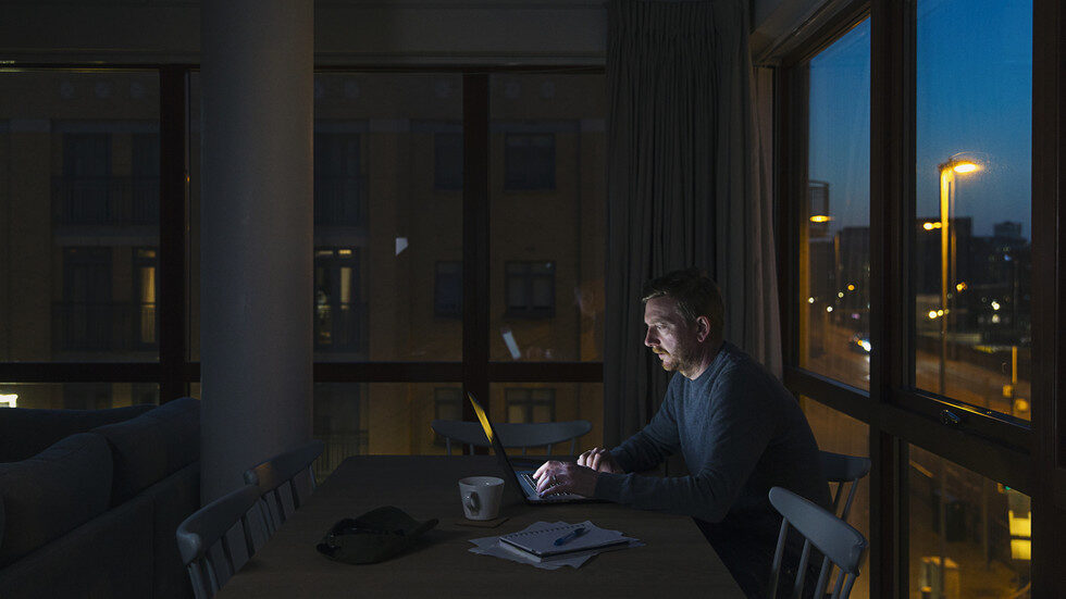 work home office dark