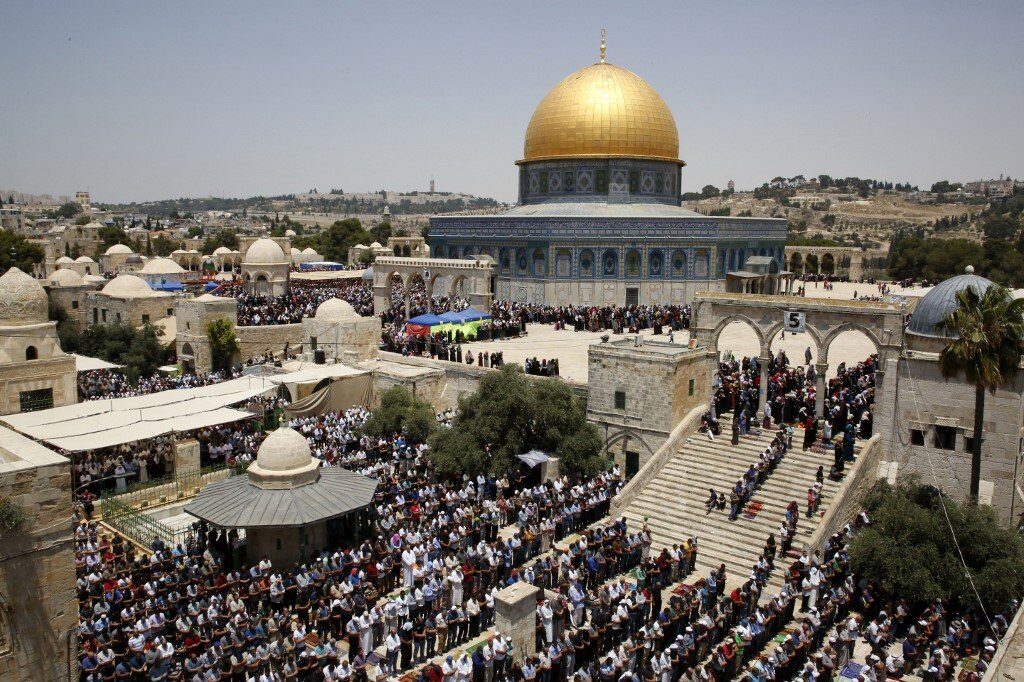 Click to enlarge Aqsa Mosque compound