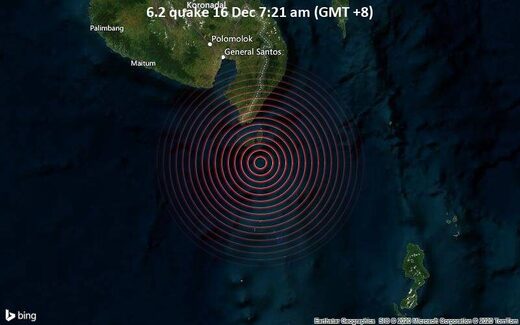 Philippines earthquake map