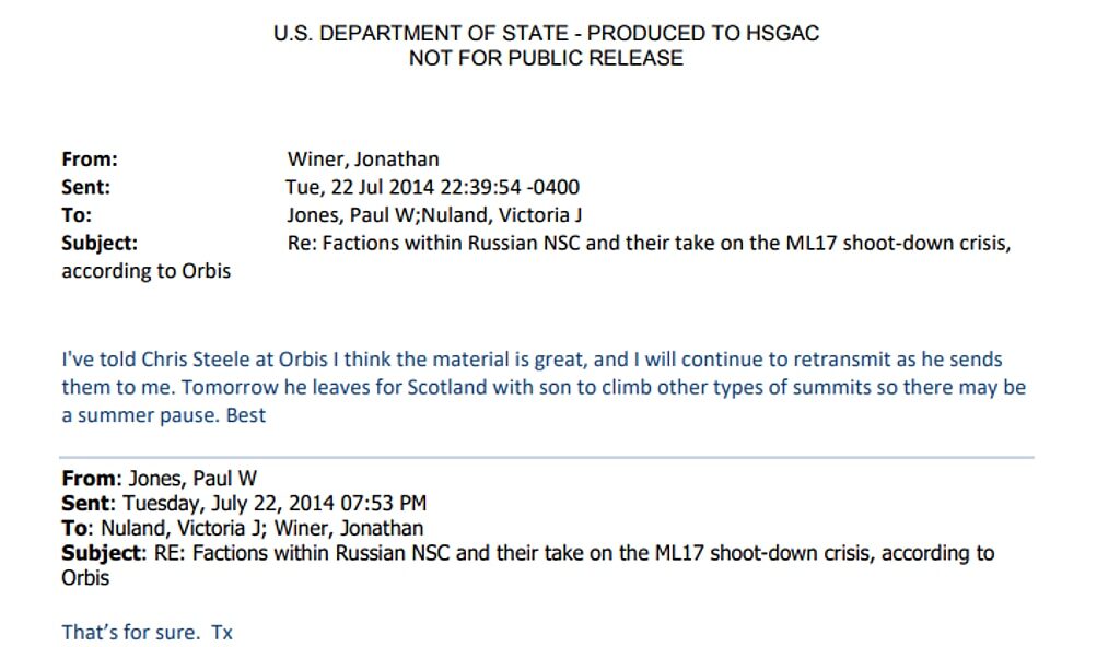 Click to enlarge letter winer paul jones christopher steele intelligence