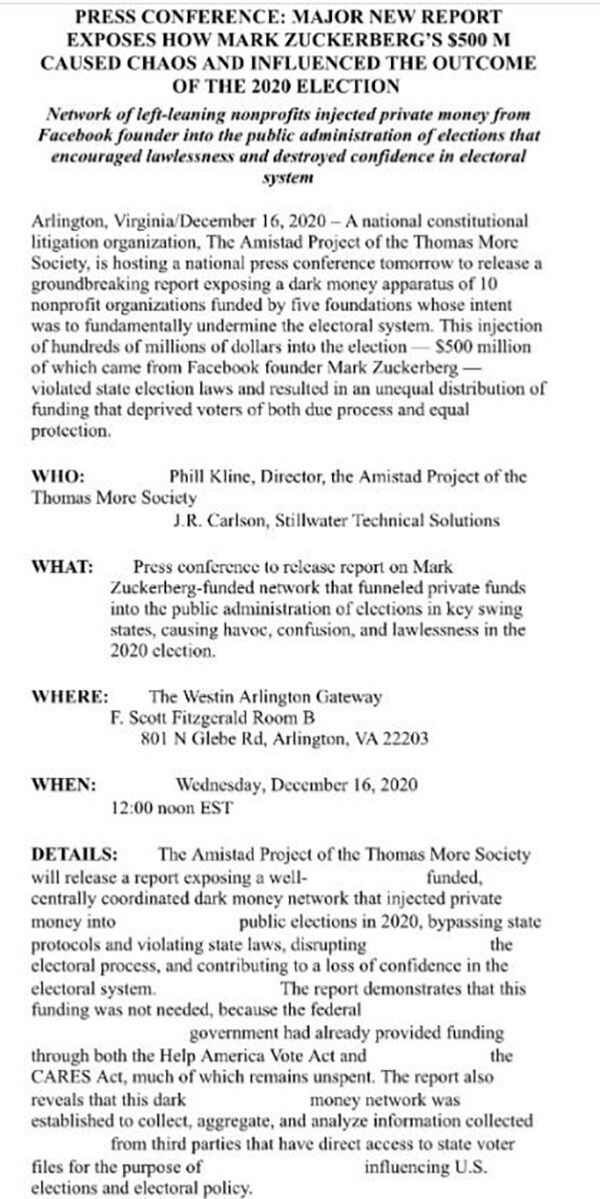 Click to enlarge Press Conference Report
