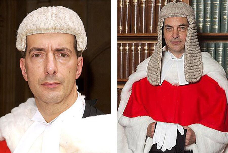 Click to enlarge Lord Justice Bean and Mr Justice Warby