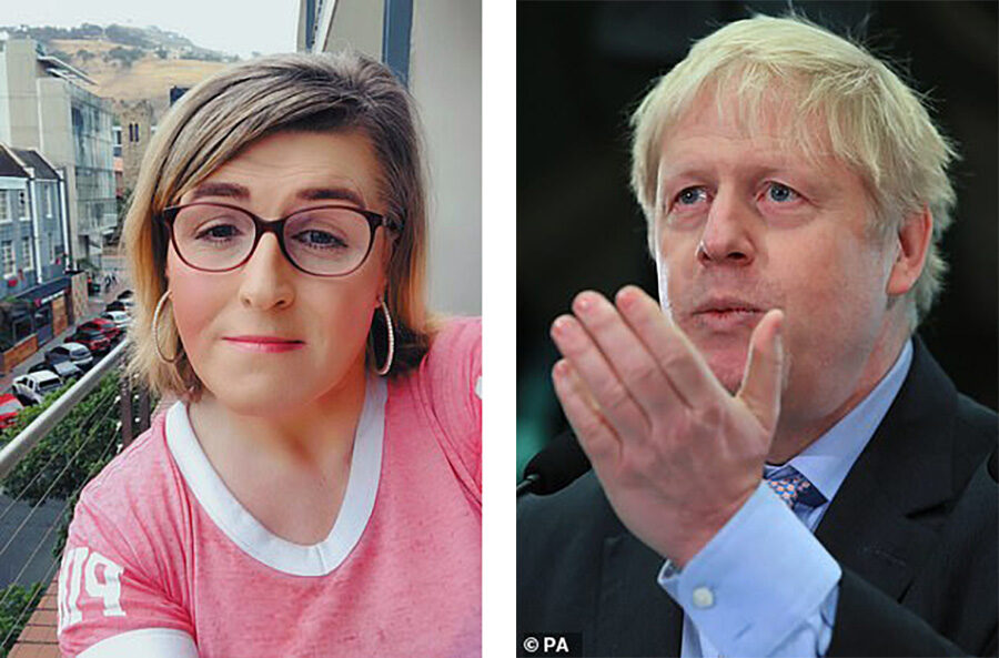 Click to enlarge Stephanie Hayden and Boris Johnson