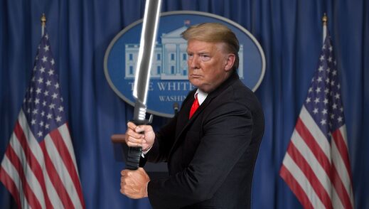 Trump dark saber