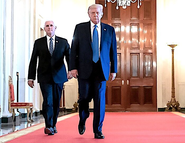 Click to enlarge Pence and Trump
