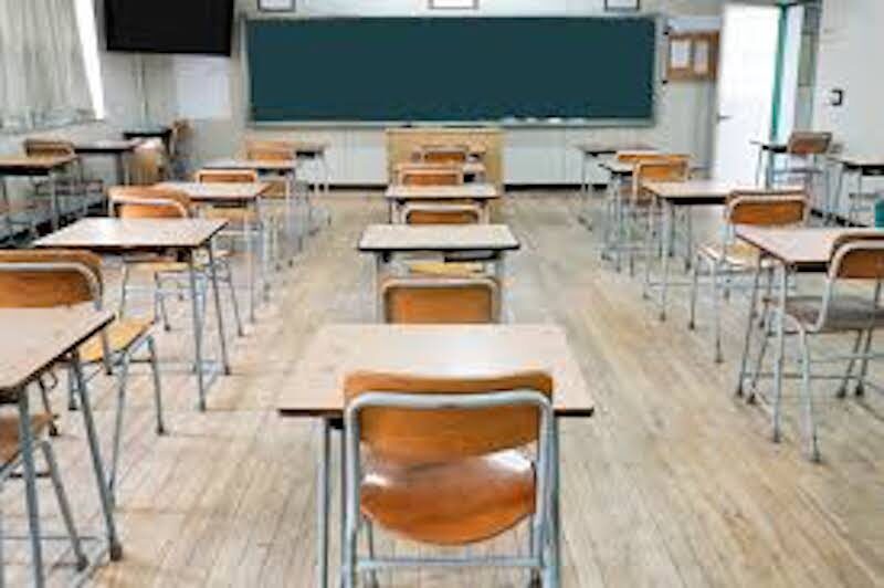 Click to enlarge empty classroom