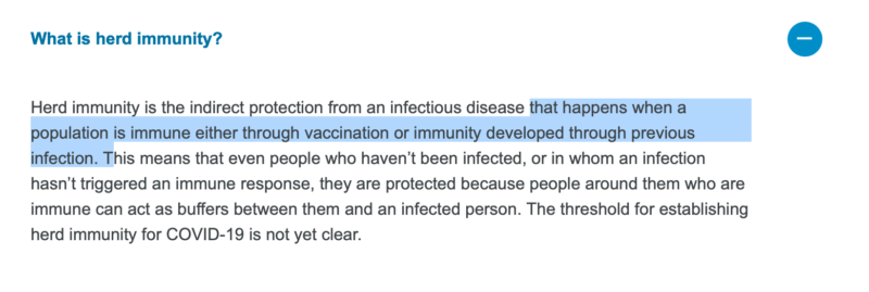 Click to enlarge Herd Immunity