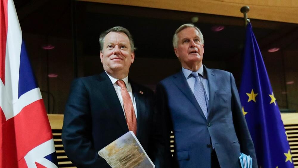 Michel Barnier and David Frost brexit negotiations