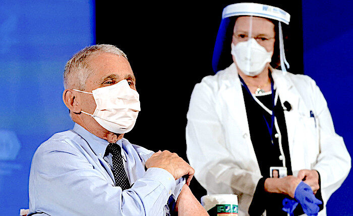 Click to enlarge Fauci and practitioner