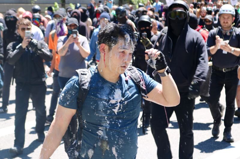 Click to enlarge andy ngo attacked antifa
