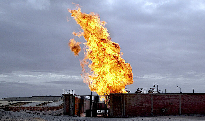 Pipeline fire