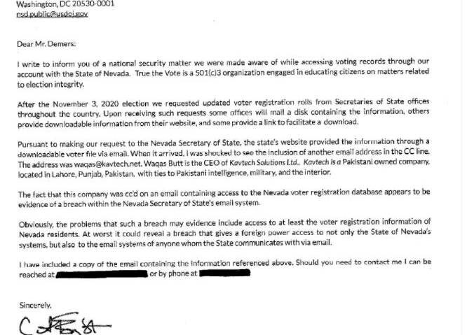 demers letter