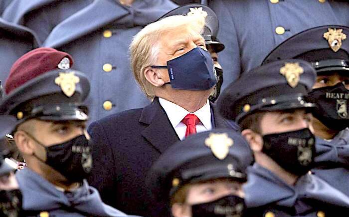 Trump with cadets