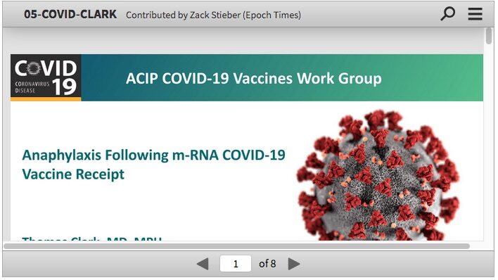 Click to enlarge CDC screen shot