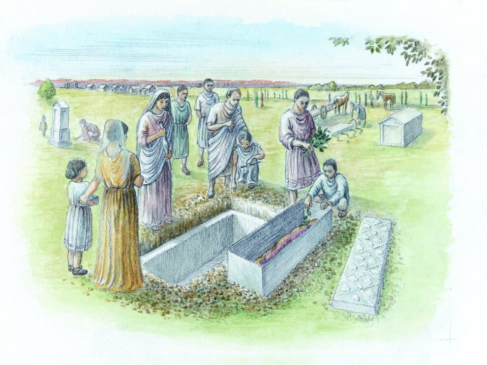 Click to enlarge roman burial