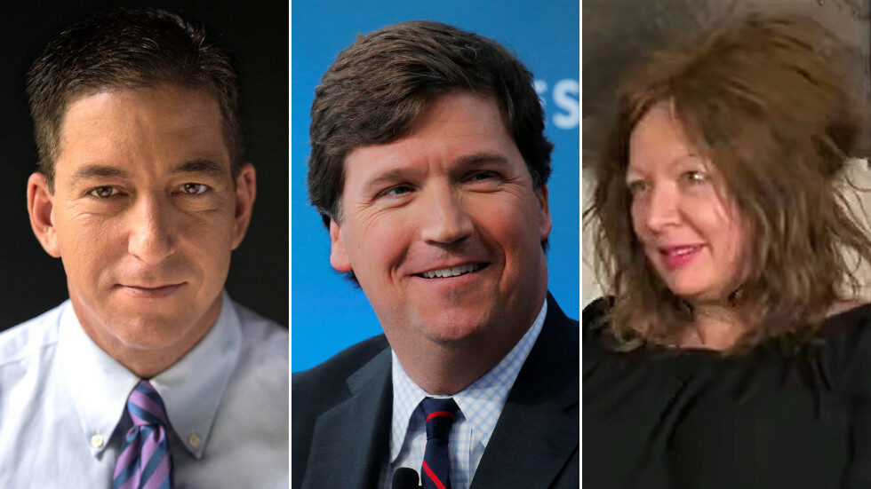Click to enlarge glenn greenwald tucker carlson susanna morre