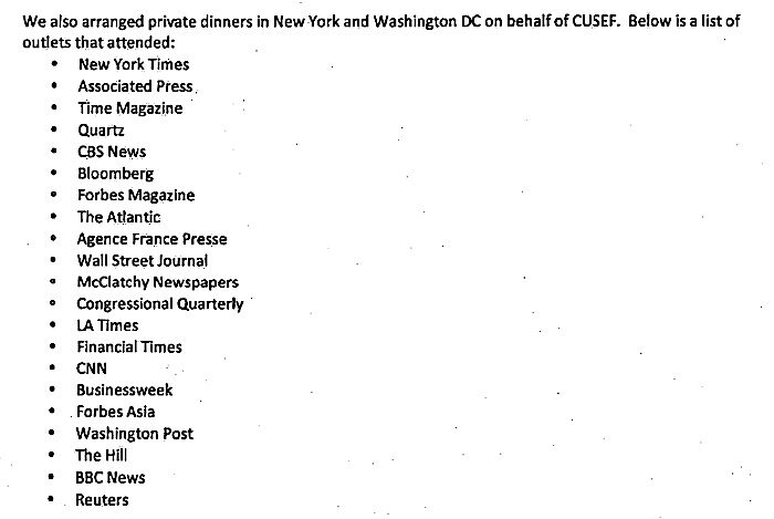 list of attendees