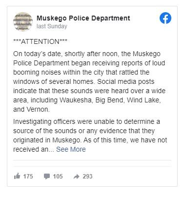 Click to enlarge Muskego PD post