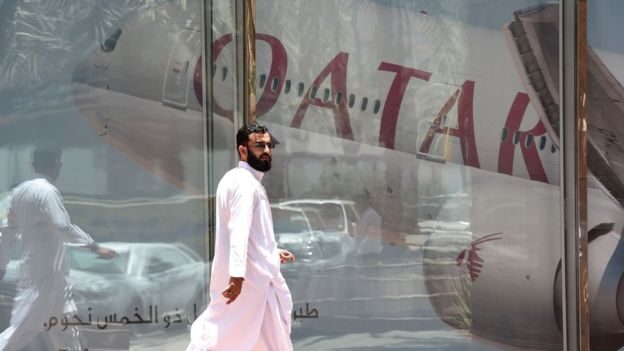 Qatari man and jet