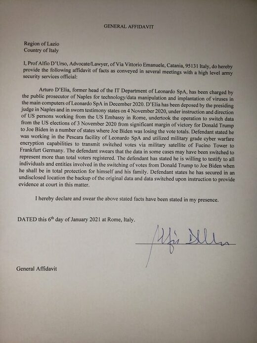 rome hack affidavit