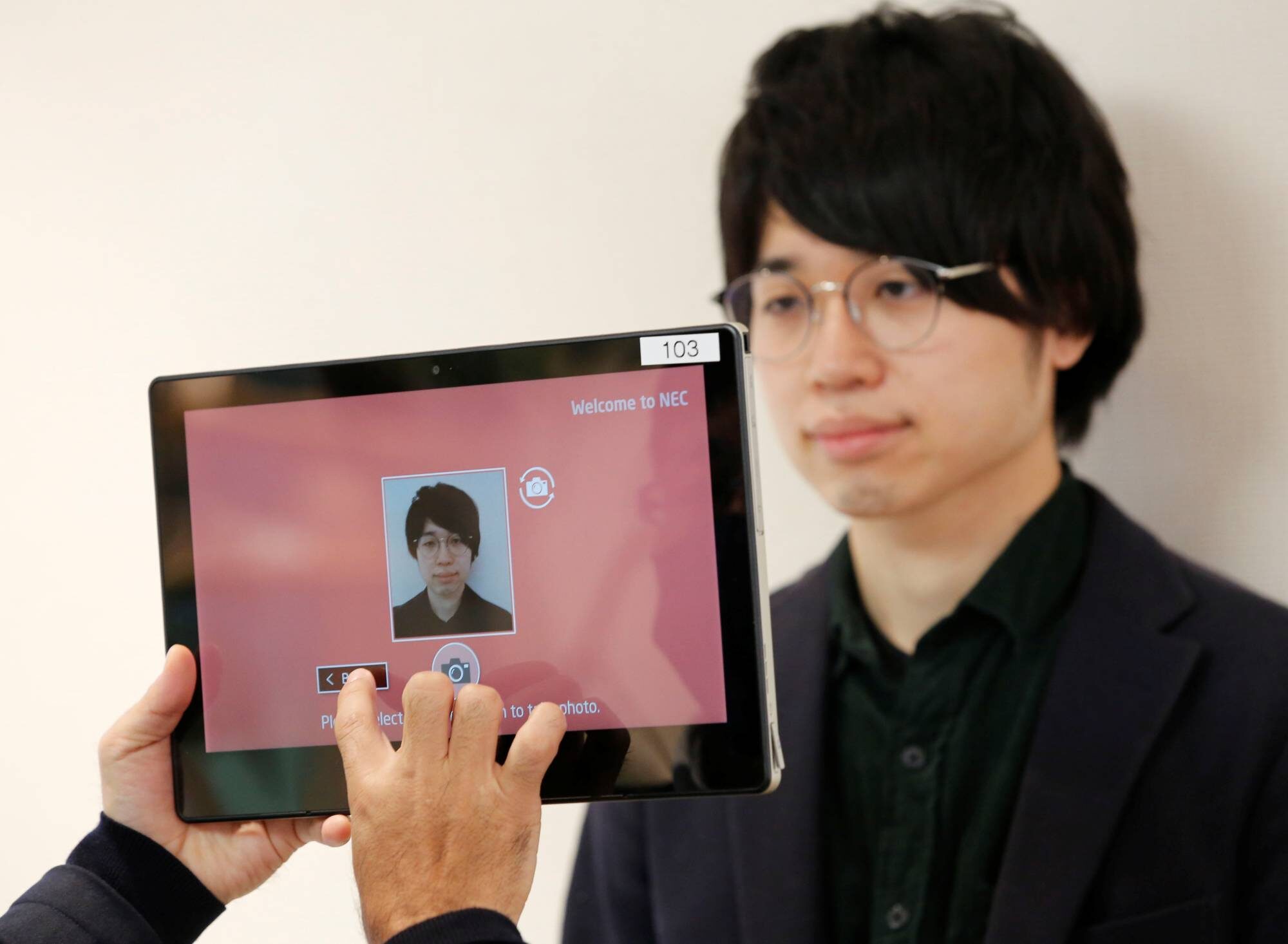 Click to enlarge facial recognition
