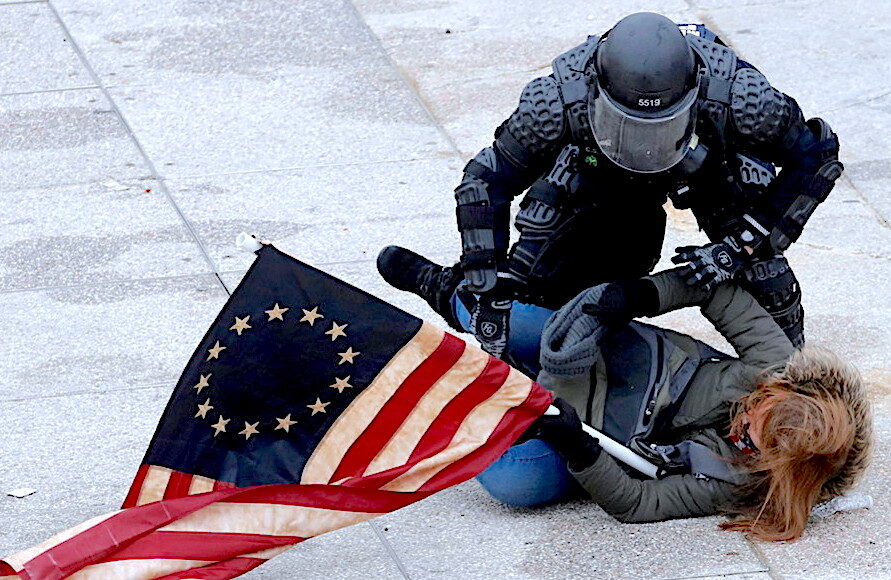 Downed supporter