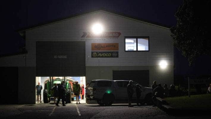 Click to enlarge Family and friends of the victim were gathered at the coastguard building on Thursday night.