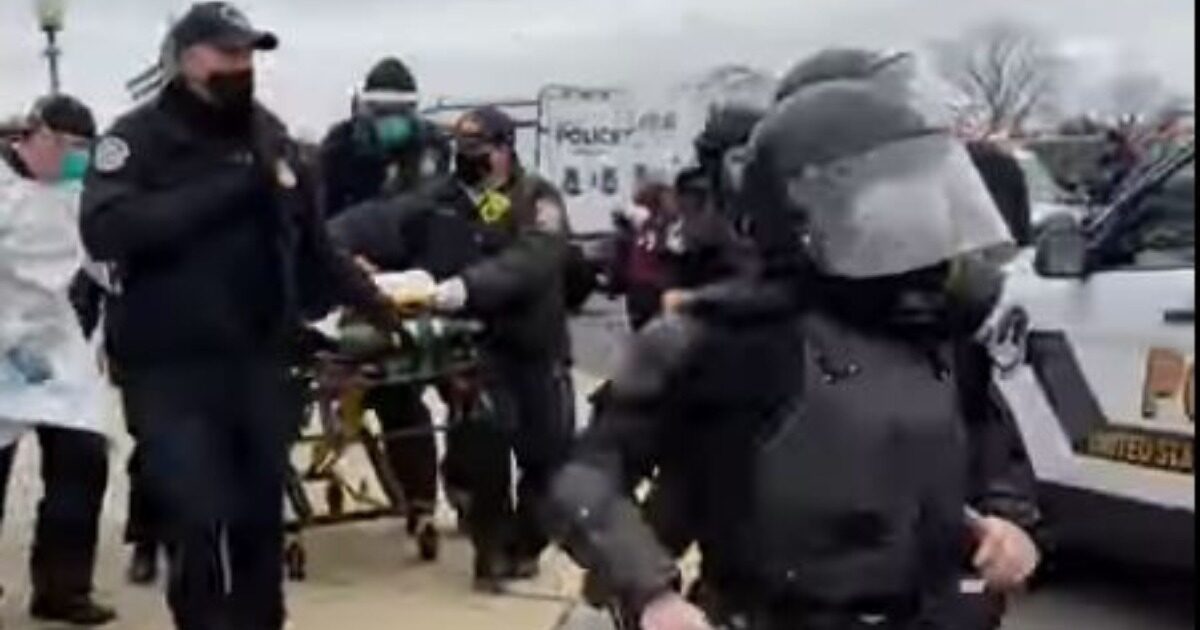 Click to enlarge protester injured capitol building Ashlie Babbit