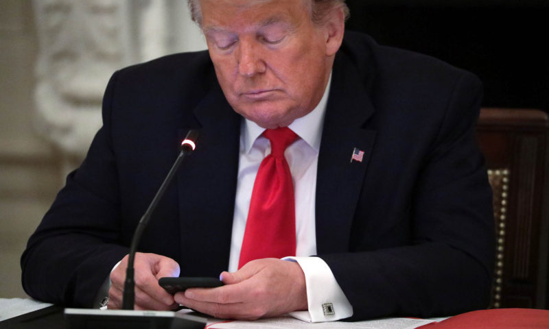 Click to enlarge trump phone social media