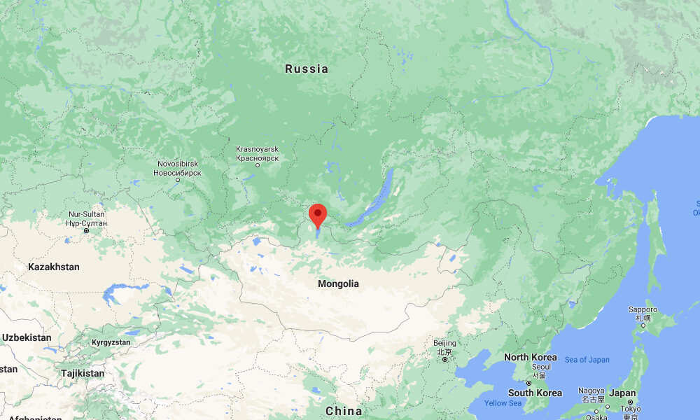 Mongolia quake map