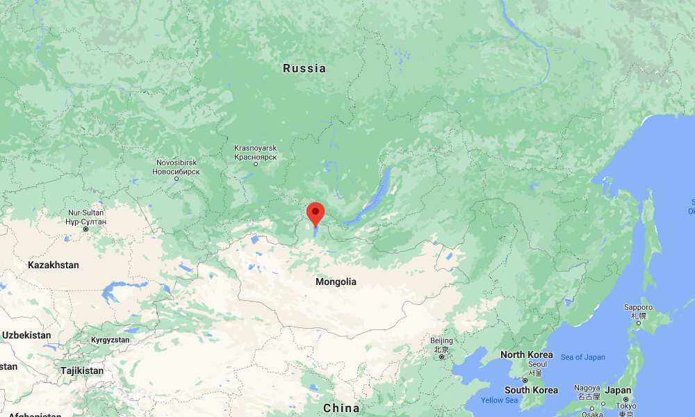 Click to enlarge Mongolia quake map