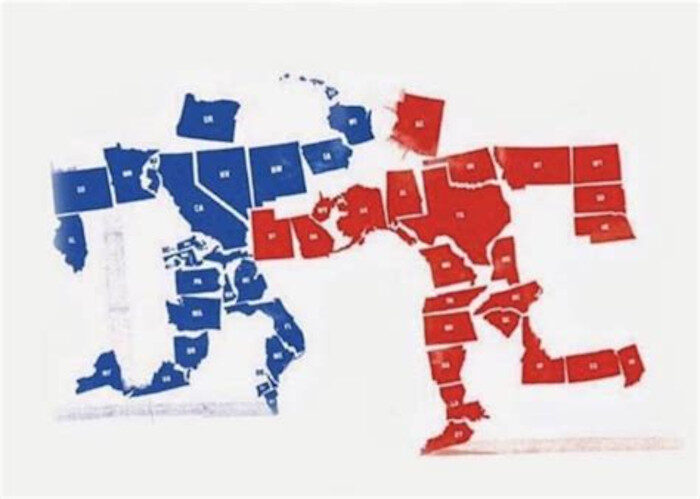 Click to enlarge Red and Blue States