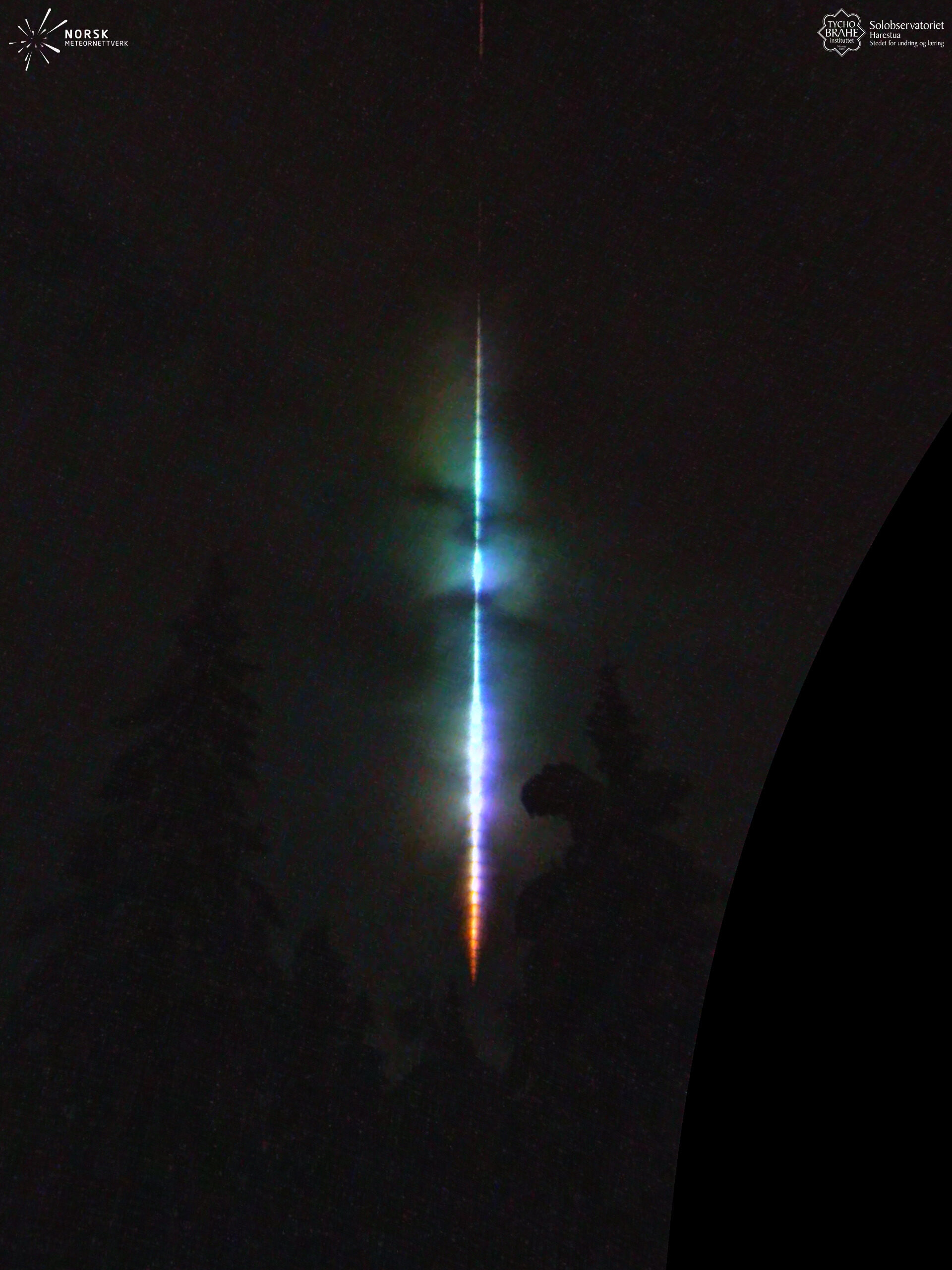 Meteor fireball over Norway