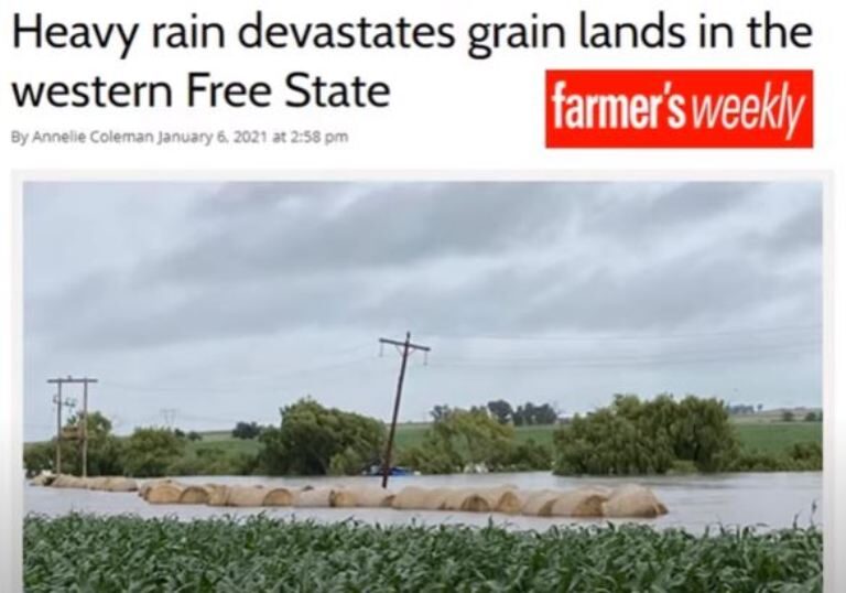 Click to enlarge Floods in western Free State