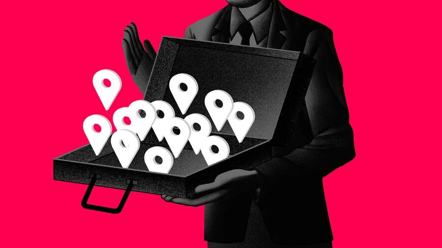 Location tracking illustration
