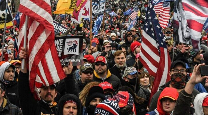 Click to enlarge Trump supporters