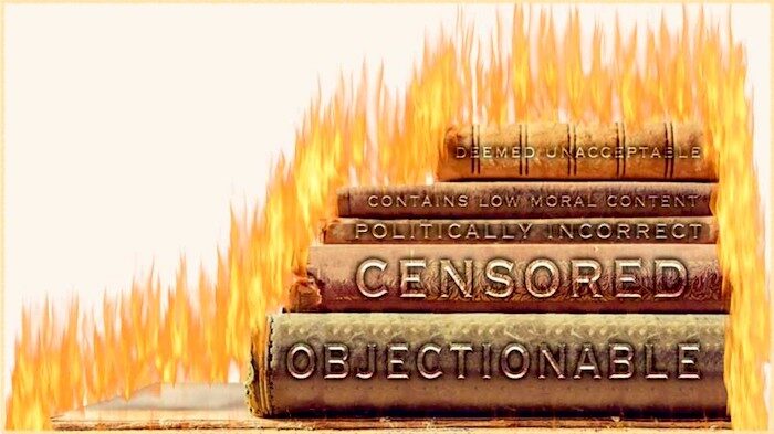 Click to enlarge burning books