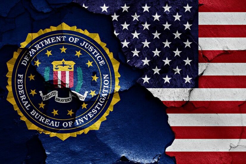FBI US flag