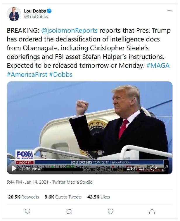 trump declassify russiagate documents
