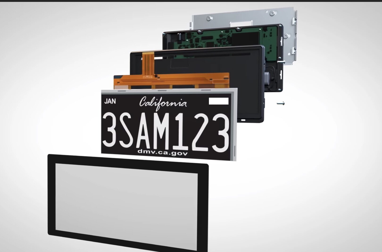 Digital Number Plates