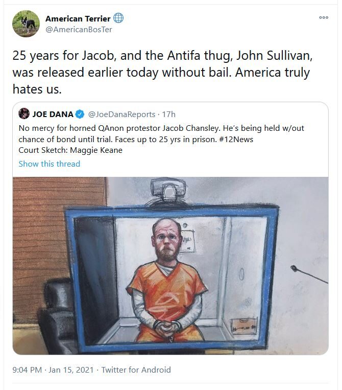 jacob chansley antifa capitol hill riot
